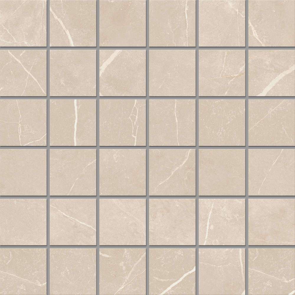 Мозаика Estima Nolana Mosaic Beige NL01 70767, цвет бежевый, поверхность матовая, квадрат, 300x300