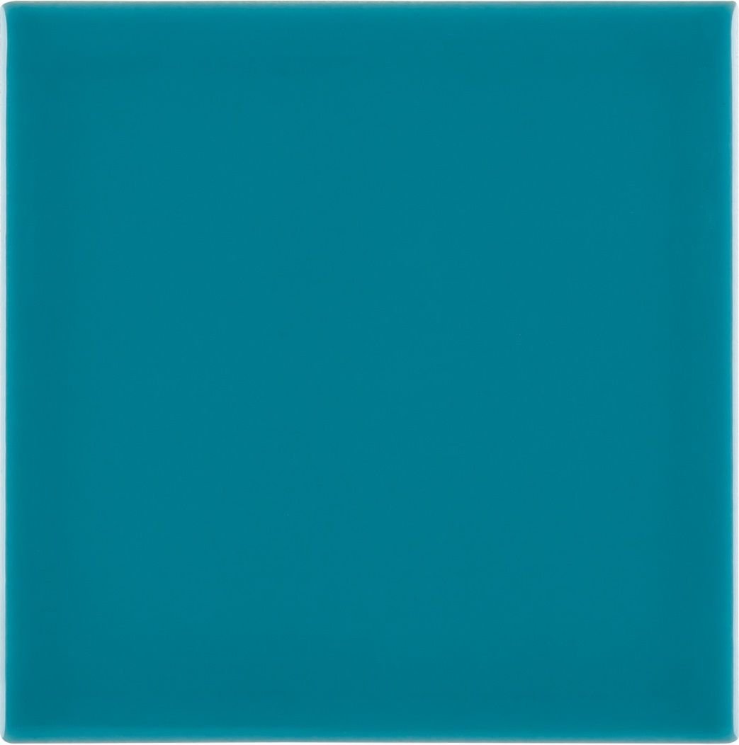 Керамическая плитка Adex ADRI1013 Liso Altea Blue, цвет бирюзовый, поверхность глянцевая, квадрат, 100x100