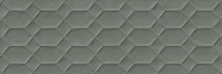 Керамическая плитка Ragno Resina Ardesia Struttura Bee 3D Rett R79Q, цвет серый, поверхность структурированная 3d (объёмная), прямоугольник, 400x1200