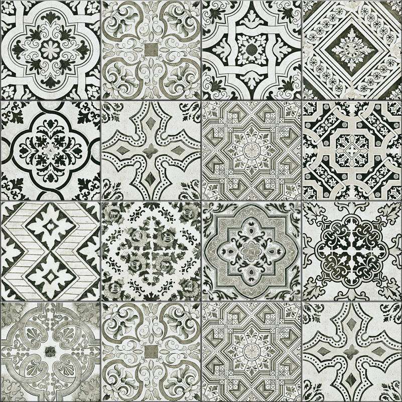 Керамогранит Land Porcelanico Nouveau Random Grey Nat, цвет серый, поверхность матовая, квадрат, 298x298