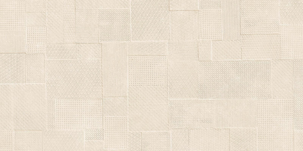 Керамогранит Emilceramica (Acif) Sixty Timbro Sabbia Silk EKQD, цвет бежевый, поверхность матовая, рельефная, прямоугольник, 600x1200