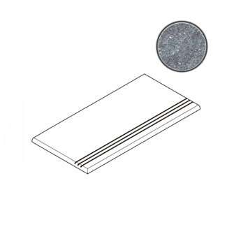 Ступени Italon Genesis Silver Gradino Round Grip SX 620040000094, цвет серый, поверхность матовая, прямоугольник, 300x600