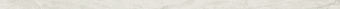 Бордюры Ascot Gemstone Coprispigolo White Rett GNCS10R, цвет белый, поверхность матовая, прямоугольник, 15x585