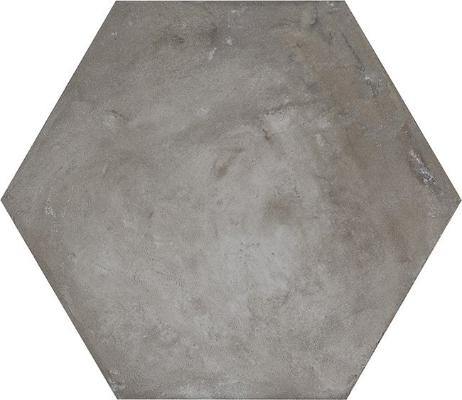 Керамогранит Marca Corona Terra Antracite Esagonо 0093, цвет серый, поверхность матовая, прямоугольник, 216x250