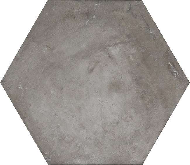 Керамогранит Marca Corona Terra Antracite Esagonо 0093, цвет серый, поверхность матовая, прямоугольник, 216x250
