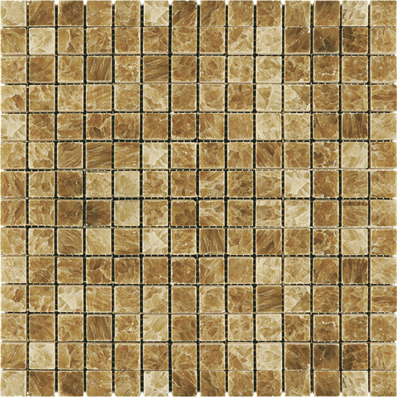 Мозаика Natural Mosaic Adriatica (2X2) 7M072-20P, цвет коричневый, поверхность полированная, квадрат, 305x305