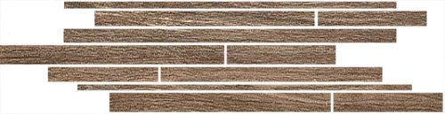 Мозаика Rex Selection Oak Brown Modulo Listello Sfalsato 738018, цвет коричневый, поверхность матовая, прямоугольник, 150x450