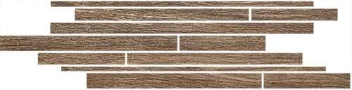 Мозаика Rex Selection Oak Brown Modulo Listello Sfalsato 738018, цвет коричневый, поверхность матовая, прямоугольник, 150x450