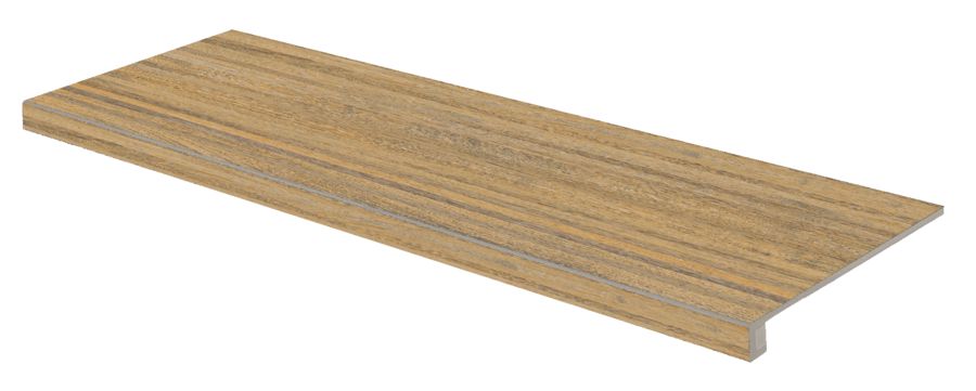 Ступени Rako Plywood Brown DCFVF843, цвет коричневый, поверхность матовая, прямоугольник, 300x1200