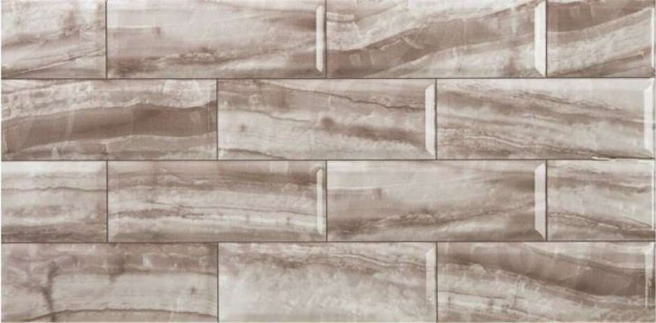 Керамическая плитка Navarti Marblebrick Gris, цвет бежевый, поверхность глянцевая, прямоугольник, 250x500