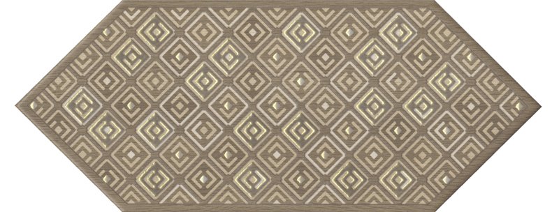 Декоративные элементы Kerama Marazzi Монтиш 1 HGD\A466\35016, цвет коричневый, поверхность матовая, шестиугольник, 140x340