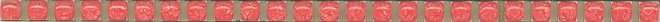 Бордюры Kerama Marazzi Карандаш Бисер красный POD006, цвет красный, поверхность лаппатированная, прямоугольник, 6x200