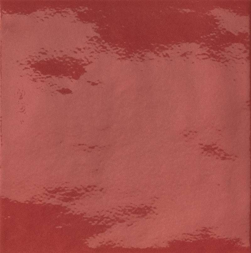 Керамическая плитка Iris Bottega D’Arte Rosso Lucido 511032, цвет красный, поверхность глянцевая, квадрат, 150x150