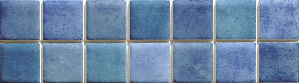 Бордюры Savoia Riggiole Napoletane Vietrese Zaffiro SLIS99, цвет синий, поверхность матовая, прямоугольник, 70x220