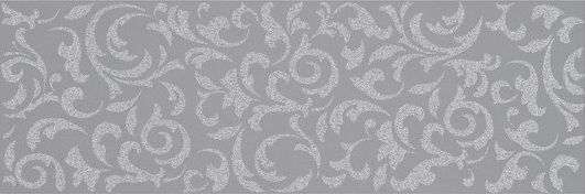 Декоративные элементы Supergres Melody Grey Decoro Ramage MYRG, цвет серый, поверхность глянцевая, прямоугольник, 250x750