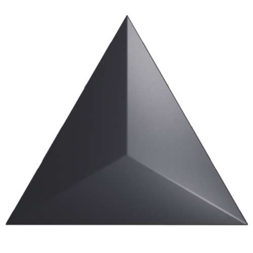 Керамическая плитка ZYX Evoke Traingle Level Black Matt 218242, цвет чёрный тёмный, поверхность матовая, прямоугольник, 150x170
