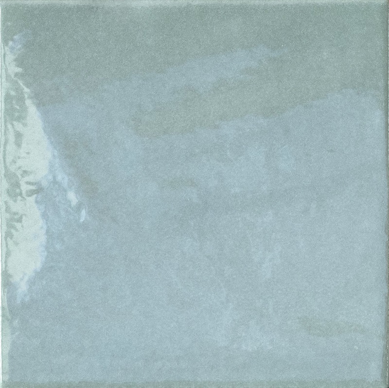 Керамическая плитка Iris Bottega D’Arte Celeste Lustrato 511038, цвет голубой, поверхность глянцевая, квадрат, 150x150
