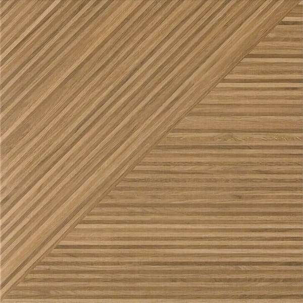 Керамогранит Pamesa Hendaya Roble, цвет коричневый, поверхность матовая, квадрат, 608x608
