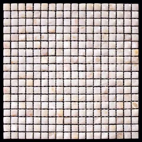 Мозаика Natural Mosaic Shell SME-01-15 (Ракушка), цвет бежевый, поверхность полированная, квадрат, 305x305