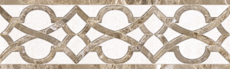 Бордюры Gracia Ceramica Глория Беж Бордюр 02, цвет коричневый бежевый, поверхность матовая, прямоугольник, 75x250