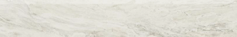 Бордюры Ascot Gemstone Battiscopa White Lux GNB10RL, цвет белый, поверхность полированная, прямоугольник, 90x585