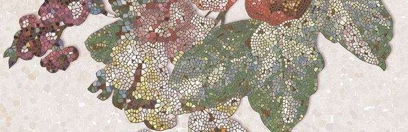 Декоративные элементы Нефрит керамика Декор Риф Бретань 04-01-1-17-05-11-606-5, цвет разноцветный, поверхность глянцевая, прямоугольник, 200x600