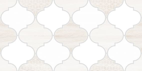Декоративные элементы Lasselsberger Мореска 1641-8627, цвет бежевый, поверхность матовая, прямоугольник, 200x400