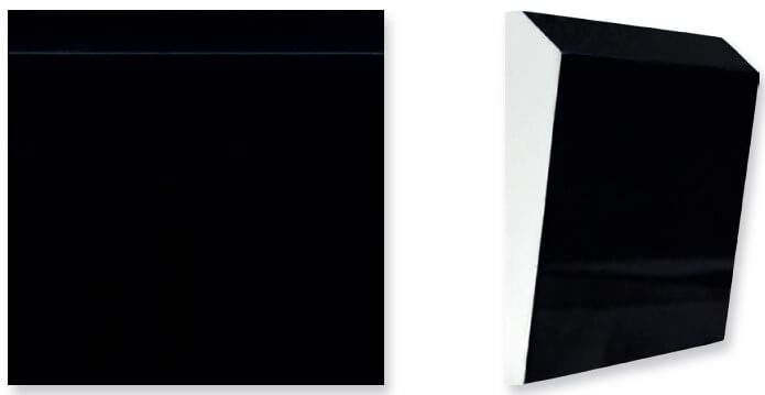 Керамическая плитка Heralgi Side Black White, цвет чёрно-белый, поверхность глянцевая, квадрат, 150x150