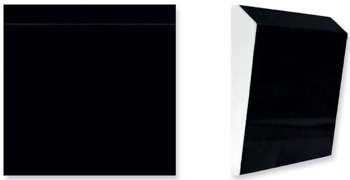 Керамическая плитка Heralgi Side Black White, цвет чёрно-белый, поверхность глянцевая, квадрат, 150x150