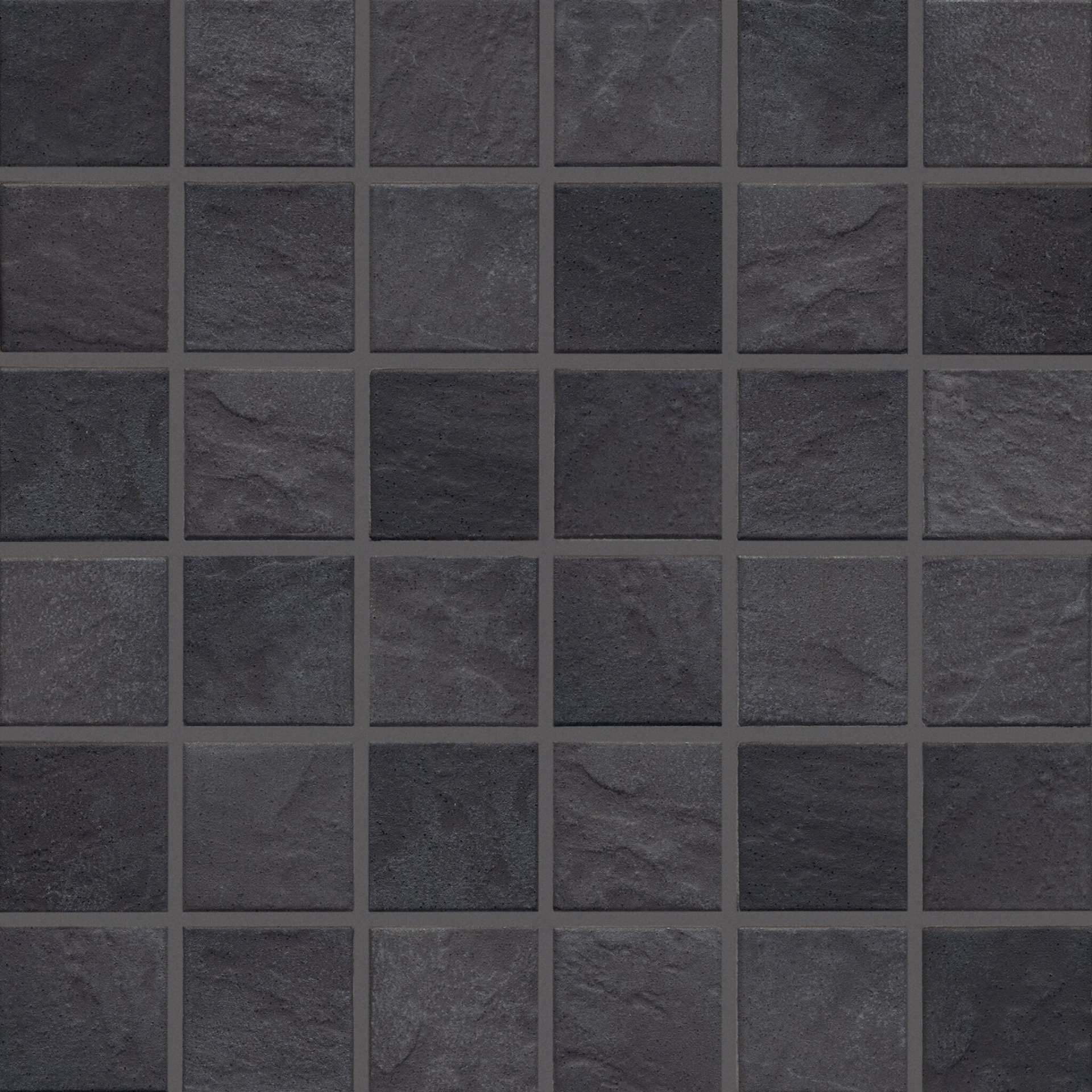 Мозаика Jasba Basic Stone Schwarz 42200H-73, цвет чёрный, поверхность противоскользящая, квадрат, 297x297