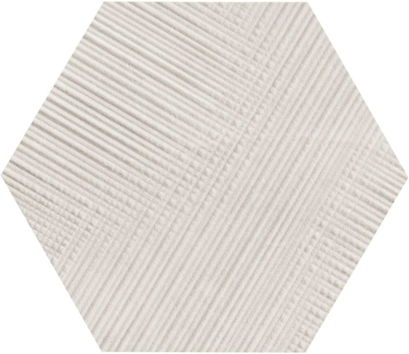 Декоративные элементы Provenza Eureka Tartan Esagona Bianco E035, цвет белый, поверхность матовая 3d (объёмная), шестиугольник, 193x220