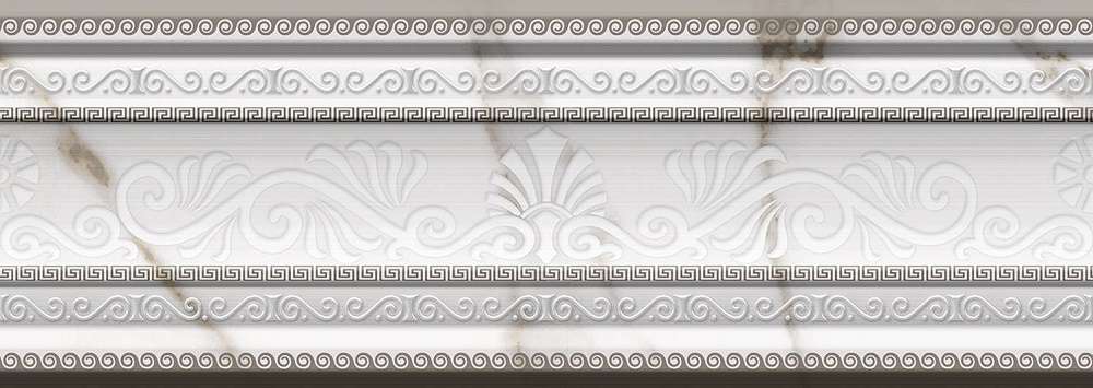 Бордюры Mayolica Berlin Cenefa, цвет белый, поверхность матовая, прямоугольник, 100x280
