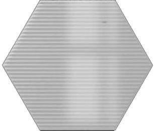 Керамическая плитка Wow Subway Lab Mini Hexa Canale Pearl Gloss 101191, цвет серый, поверхность глянцевая, шестиугольник, 150x173