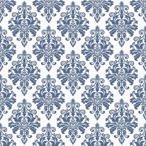 Декоративные элементы Vallelunga Colibri Blu Dec D7 6000358, цвет синий, поверхность матовая, квадрат, 125x125