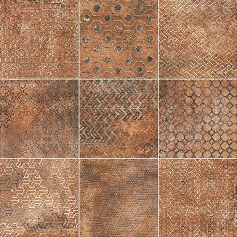 Декоративные элементы Mainzu Ravena Decor Giovani Cotto, цвет коричневый, поверхность матовая, квадрат, 200x200