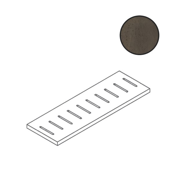 Спецэлементы Flaviker X20 Rebel Griglia Bronze 0004258, цвет коричневый, поверхность матовая, прямоугольник, 180x900