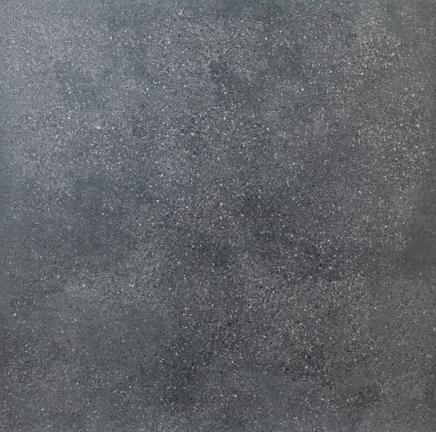Керамогранит Sina Tile Daino Black Sugar 9106, цвет чёрный, поверхность сатинированная, квадрат, 900x900