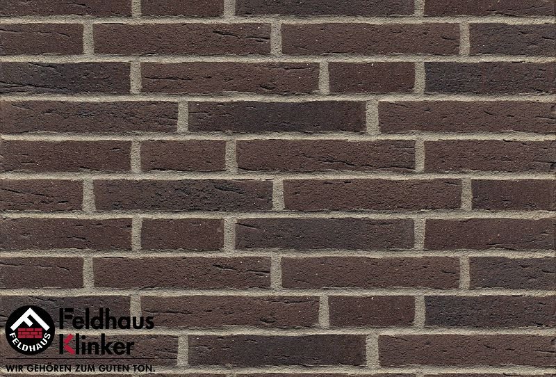 Клинкер Feldhaus Klinker Sintra Carmesi Geo R697DF11, цвет коричневый, поверхность матовая, под кирпич, 52x240