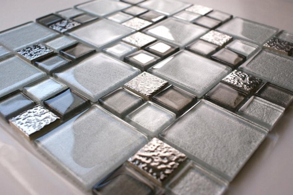 Плитка Pixel Mosaic Камень и стекло, галерея фото в интерьерах