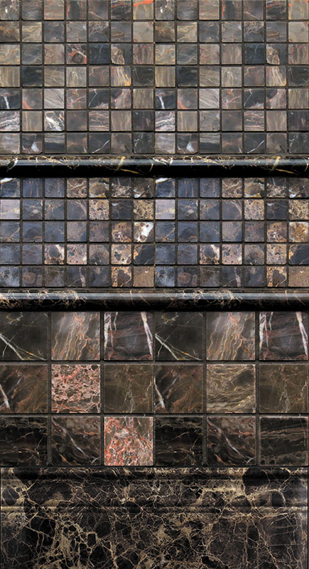 Плитка Natural Mosaic Бордюры, галерея фото в интерьерах
