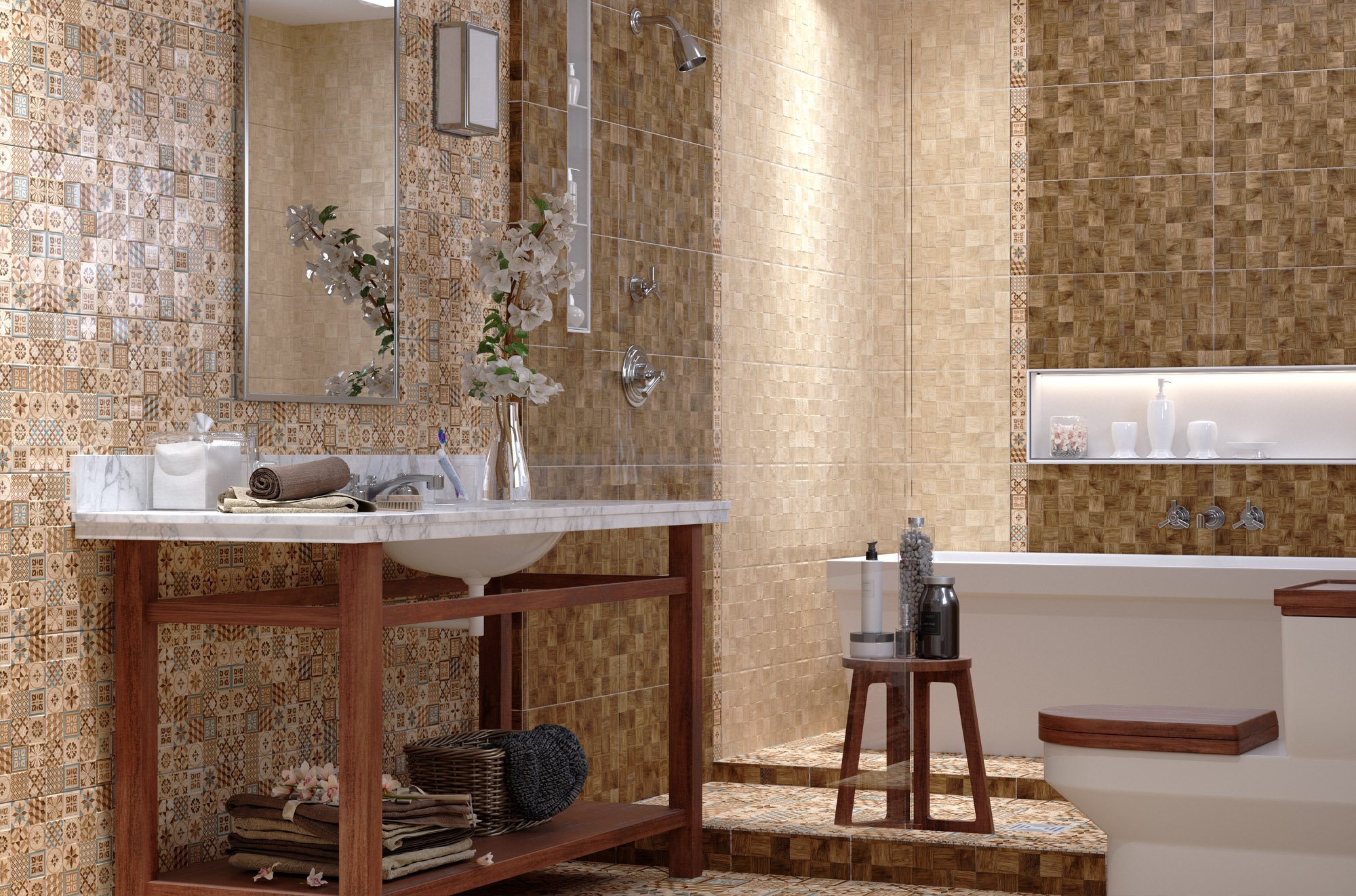 Плитка golden tile в интерьере