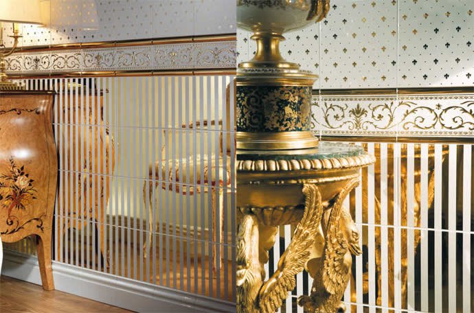 Плитка Petracers Grand Elegance Gold, галерея фото в интерьерах