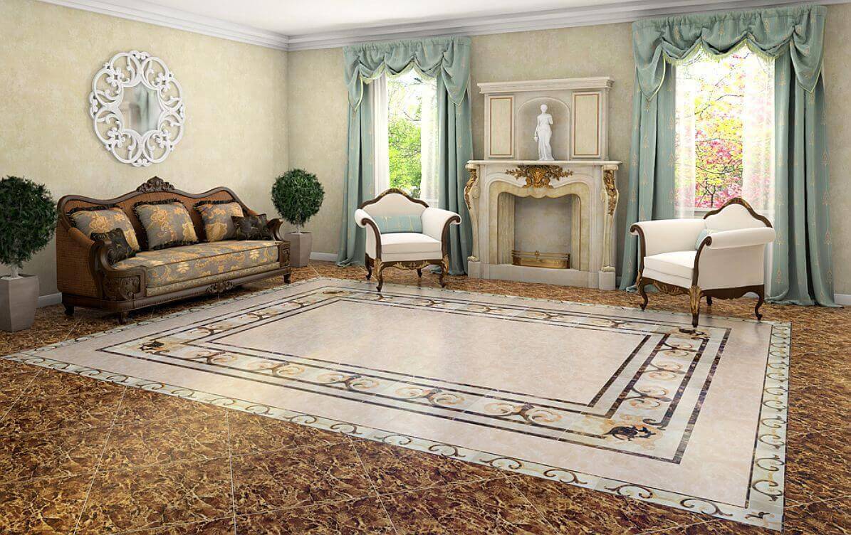 Infinity Ceramic Tiles Villa Ritz Emperador Beige
