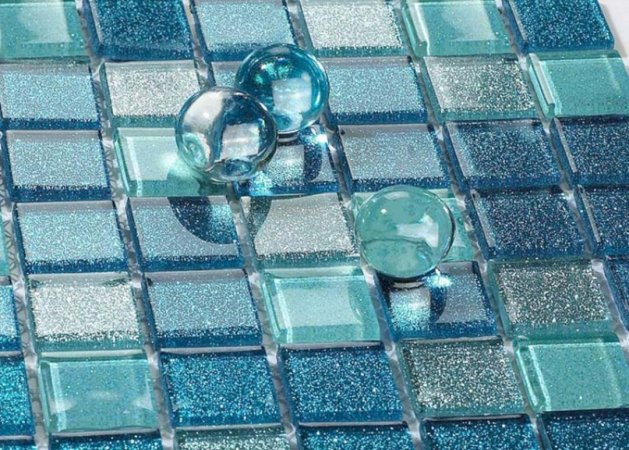 Плитка Pixel Mosaic Стеклянная мозаика, галерея фото в интерьерах