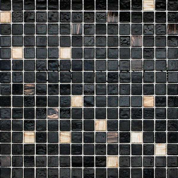 Мозаика JNJ Mosaic Mixed Colored 890JC, цвет чёрный, поверхность глянцевая, квадрат, 327x327