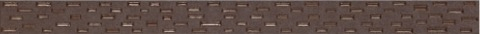 Бордюры Cinca Luxor Brown Casino 0000/420, цвет коричневый, поверхность глянцевая, прямоугольник, 40x550