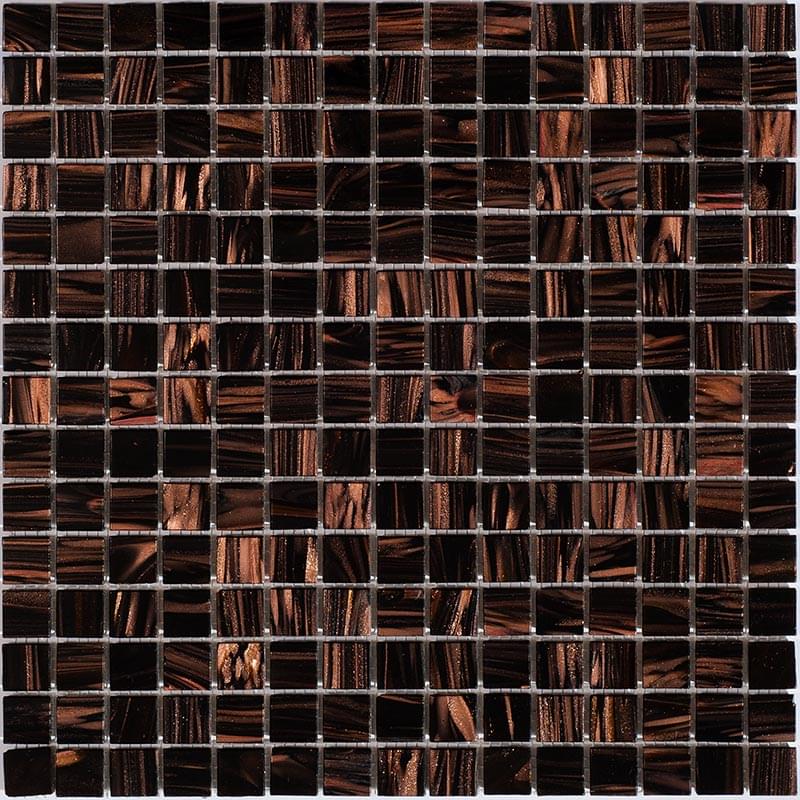 Мозаика Alma Mosaic Stella STR52, цвет коричневый, поверхность глянцевая, квадрат, 327x327