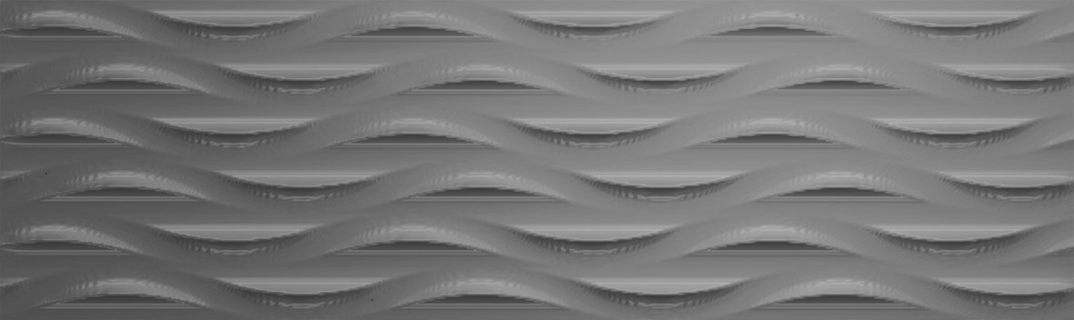 Декоративные элементы Aparici Glaciar Silver Wave, цвет серый, поверхность глянцевая, прямоугольник, 298x996
