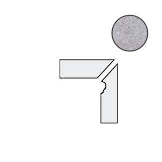 Спецэлементы Stroeher Aera 705 Beton Плинтус ступени правый 9118, цвет серый, поверхность матовая, прямоугольник, 157x294