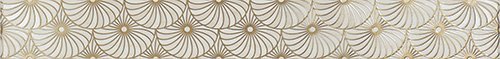 Бордюры Mapisa Royal Suite Cenefa Decore Sunflower Cream, цвет бежевый, поверхность глянцевая, прямоугольник, 65x504